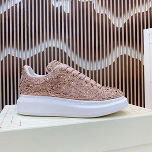 Chaussures de sport décontractées pour femmes et hommes, semelle épaisse, couleurs dégradées scintillantes, chaussures de marche à hauteur accrue, style dégradé - Product Image 4