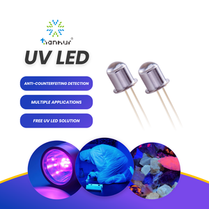 Lampe UV LED Tianhui 340nm UVA avec angle de faisceau de 70°, lumière violette pour l'<span class=keywords><strong>analyse</strong></span> biochimique médicale des bijoux, l'inspection de la qualité de l'air/de l'<span class=keywords><strong>eau</strong></span> - Product Image 1