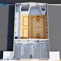 Edificio Comercial Prefabricado Económico, Estructura de Acero Ligera y Pesada, Gimnasio Deportivo, Edificio de Estructura de Acero de Alta Calidad