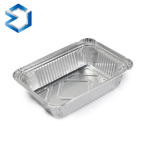 Boîtes en aluminium de 1,5LB 700ML bon AFC rectangulaire <span class=keywords><strong>jetable</strong></span> <span class=keywords><strong>four</strong></span> micro-ondes plateau <span class=keywords><strong>plat</strong></span> pour restaurant utilisation cuisson conviviale - Product Image 1