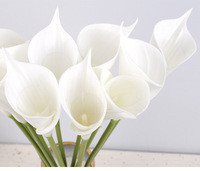 Shangchu Hochwertige Künstliche Polyurethan Realistische Calla-Lilien Blumenarrangement Restaurant-Dekoration Hochzeit Valentinstag