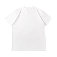 T-shirt surdimensionné à manches courtes en coton peigné premium personnalisé, coupe carrée, col rond, épaules tombantes, 320 g, 100 % coton