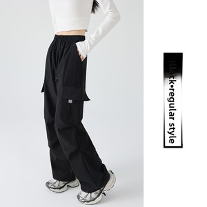 Nuovi Pantaloni Sportivi Grigi da <span class=keywords><strong>Donna</strong></span> a Vita Alta, Gamba Dritta, Elastici, Antirughe, <span class=keywords><strong>Stile</strong></span> Giapponese, Casual Autunnali, Slim Fit - Product Image 6