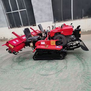Farm <b>Cultivator</b> Rotary Tiller Diesel Powered Track Type Multifunctional For Agricultural Use - Product Image 1