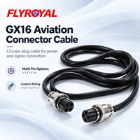 Câble Connecteur Aviation GX16 2 3 4 5 8 Broches Mâle Femelle 4 6 Cœurs Alimentation Signal Câblage Personnalisé Prise Circulaire Aviation