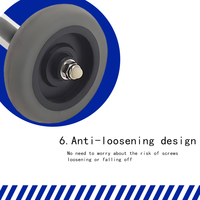 Déambulateur pour enfants, marcheur en alliage d'aluminium pliable, marcheur de rééducation pédiatrique avec roues pivotantes