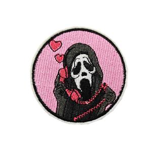 Großhandel Patches Stickerei Eisen auf Halloween Horror Ghost Skull Bestickte Patch für Hut Kleidung Kids Bag Diy - Product Image 5