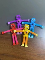 Mainan Teleskopik Robotik Desain Baru Mainan Plastik Unik dan Lucu untuk Dekompresi Tubular Cocok untuk Pria dan Wanita
