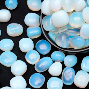 <strong>Wholesale</strong> Natural White Opalite Crystal Tumble <strong>Stones</strong> <strong>Polished</strong> Rock Crystal Healing <strong>Stones</strong> for Feng Shui Home Decoration - Product Image 2