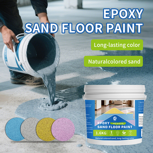 Peinture de sol antidérapante à base de sable coloré époxy pour usage intérieur/extérieur sur béton, pierre, ciment, et coulis, application au pinceau - Product Image 2
