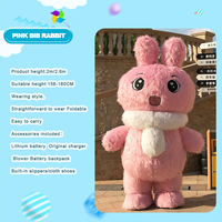 OEM Design Lapin Dessin Animé Poupée Nouvel An Lapin Année Marche Performance Props Costume De Mascotte