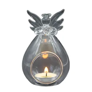 Nuovo candelabro di angelo di cristallo all'ingrosso con decorazione aziendale regalo souvenir