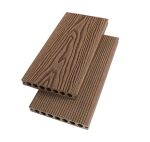 Dunkle Farbe Decking Holz Kunststoff Verbund platte Engineered Bodenbelag Verbund deck