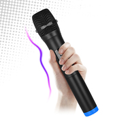 W1 Microphone d'enregistrement sans fil UHF dynamique professionnel pour l'enseignement en plastique
