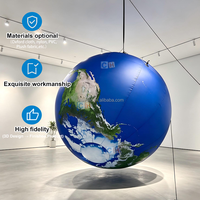 Grande sphère gonflable personnalisée de la planète Terre, modèle géant de globe terrestre pour l'éducation scolaire et les expositions sur scène