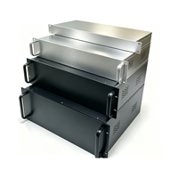Kotak Kontrol Aluminium Rak 19 Inch 1U-6U untuk Pemasangan di Rak, ODM OEM Server Kustom dengan IP55, Disipasi Panas & Ringan