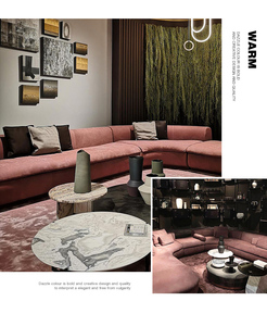 أثاث إيطالي عالي الجودة جديد أثاث غرفة المعيشة أريكة وحدات منحنية حديثة طقم <span class=keywords><strong>baxter</strong></span> - Product Image 5