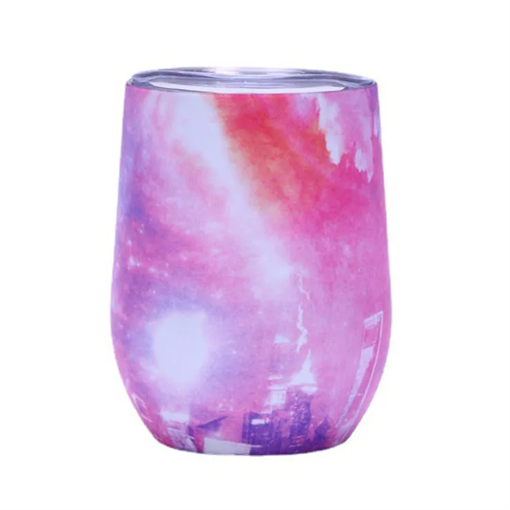 Fashion design custom laser logo Tumbler dritto 12oz tazza di vino tazza di sublimazione per bere diserbo per ufficio