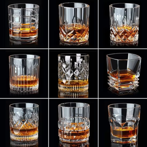 Vasos de <span class=keywords><strong>Whisky</strong></span> de Vidrio en Forma de Diamante de 9oz, Vasos para Bourbon y Vodka, Regalo Ideal para Hombres y Mujeres - Product Image 2