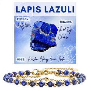Bracelet Facetté <span class=keywords><strong>Perles</strong></span> Cristal Naturel Pierre de Guérison Chakra Double Couche Énergie Spirituelle Bijoux Yoga - Product Image 3