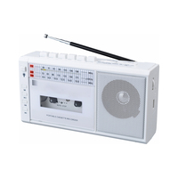 Magnétophone à cassette radio de style rétro MLK-7884 avec lumière LED portable Usb Radio Am Fm