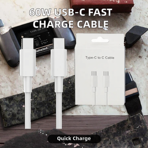 <span class=keywords><strong>Cable</strong></span> DE DATOS USB <span class=keywords><strong>tipo</strong></span> <span class=keywords><strong>C</strong></span> universal de 60W, <span class=keywords><strong>carga</strong></span> <span class=keywords><strong>rápida</strong></span>, 1m/2M, caja de venta al por menor, blindaje trenzado para iPhone 15 16pro 16 Pro Max para <span class=keywords><strong>Huawei</strong></span> - Product Image 2