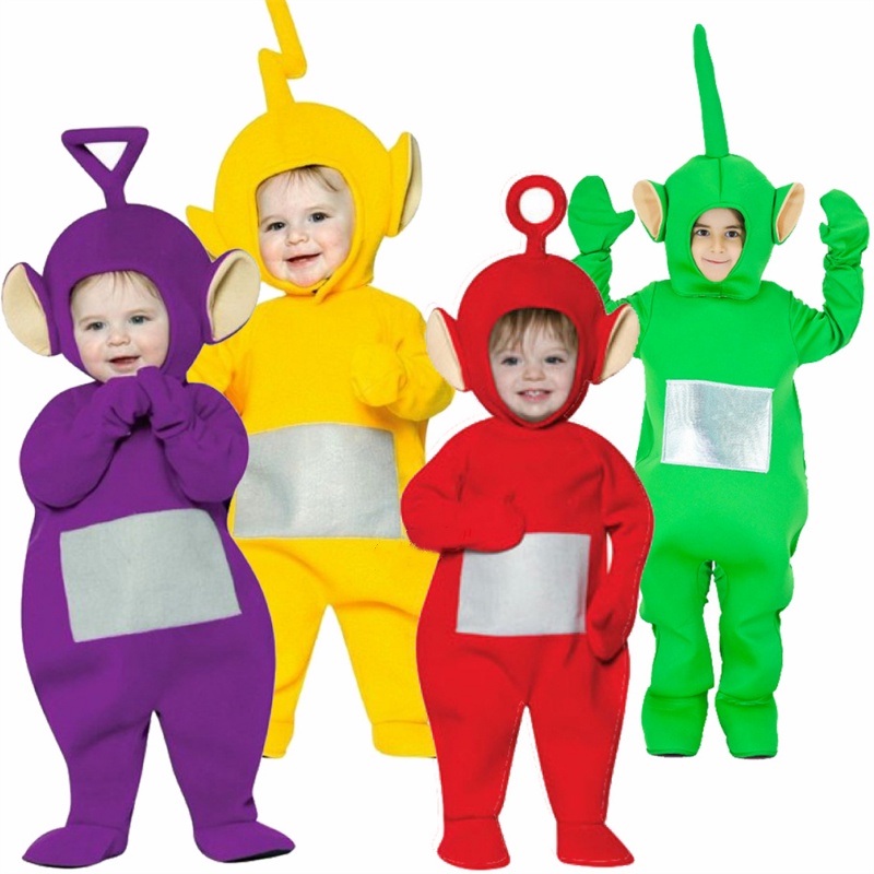 In Stock Tele tubbie Halloween mascot costumes stage kid show cute party cosplay costumes