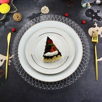 Assiettes et Plats Classiques en Verre – Assiettes de Présentation et Sous-assiettes Transparentes Sans Plomb pour Fêtes, Mariages et Événements – Vente en Gros