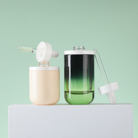 Flacon en verre rond de luxe rechargeable de 30 ml, 60 ml, 100 ml à fond épais pour huile de croissance capillaire, sérum, compte-gouttes, pot cosmétique