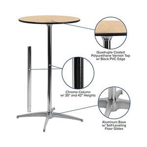 Meilleure vente 2026 - Personnalisation gratuite - Comptoir de <span class=keywords><strong>bar</strong></span> rond en <span class=keywords><strong>bois</strong></span> massif - <span class=keywords><strong>Table</strong></span> <span class=keywords><strong>haute</strong></span> fixe pour cocktails - Utilisation en restaurant et hôtel - Product Image 4