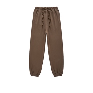 TKAN142D Men's fashion elastic waist Casual 100% Cotton Custom Printed 3D Embroidered sweatpants set - Product Image 2