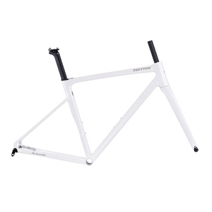 <span class=keywords><strong>Cadre</strong></span> de <span class=keywords><strong>vélo</strong></span> de <span class=keywords><strong>route</strong></span> en alliage d'aluminium C6 avec freins à disque doubles, fourche avant en fibre de <span class=keywords><strong>carbone</strong></span> à axe traversant, design tout-en-un confortable - Product Image 3