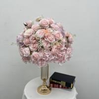 Usine de fleurs artificielles DKB, vente en gros de boules de fleurs, centres de table, roses en soie, grandes boules de fleurs artificielles de 40 cm, 50 cm, 60 cm