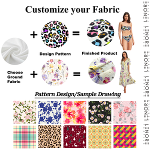 Muestra Gratuita de Tela de Satén con Estampado Digital, 95% Poliéster, 5% Elastano, Tejido Floral Personalizado para Blusas, Camisas y Vestidos - Product Image 6