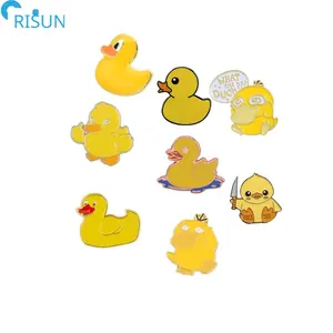 Souvenirs Customized Soft Enamel yellow baby duck Lapel Pins Badges Brooches Custom yellow baby duck Enamel Pin