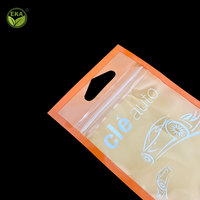 Échantillons de sachets à trois soudures latérales, pochettes en plastique pour bijoux, clés de voiture, pièces de vis, sacs OPP avec carte de tête, mini-sachets refermables personnalisés
