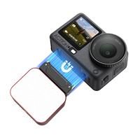Mini Lampe d'appoint Magnétique Portable en Aluminium à Libération Rapide, 5 Niveaux de Luminosité pour Insta360 X6 et Caméras DJI Osmo Nano/Action 5 6