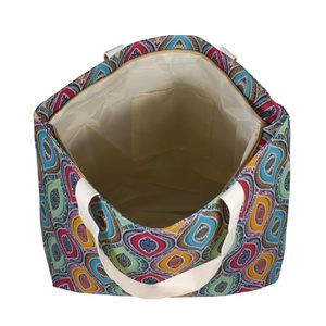 Borsa da Spiaggia Grande con Chiusura a Cerniera 56x14x42 Cm Impermeabile con Design Stilizzato a Occhio - Product Image 5