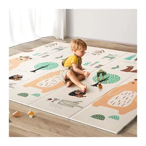 High quality different thickness 180*200cm XPE foam material foldable kids mats play