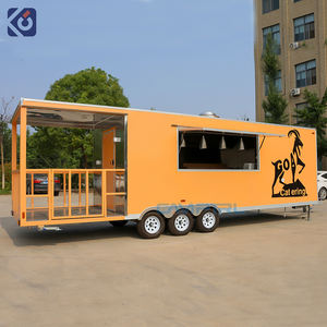 Remolque de comida para barbacoa, camión de comida de concesión con cocina completa, restaurante móvil, Pizza, <span class=keywords><strong>Kebab</strong></span>, carrito de venta al por menor con porche y baño - Product Image 1