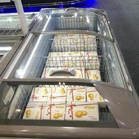 Congélateur coffre commercial de grande capacité de 2 m pour les boulettes, la viande congelée, le poulet et les fruits de mer