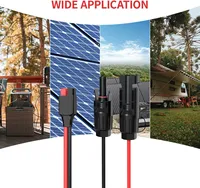 Connecteur solaire femelle-mâle avec câble pour application d'alimentation de batteries de générateurs solaires mâles et femelles