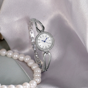 高品質ファッションビジネス高級クォーツ腕時計レディースカスタムロゴ合金ケースストーン方向指示器表示3BAR防水 - Product Image 2