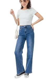 Wholesale China Factory Price Ladies Few <b>Stretch</b> Jeans Pants Custom Casual <b>Denim</b> Jeans - Product Image 6