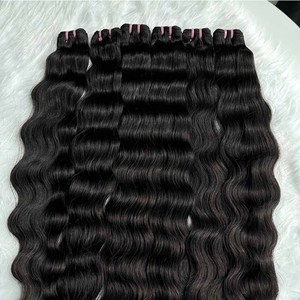 Vente en gros de cheveux bruts à double trame pour donneur unique 100% paquets de cheveux humains paquets d'extension de cheveux de vague cambodgienne - Product Image 2