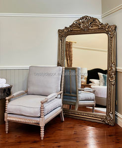 Stile europeo personalizzato grandi specchi infrangibili decorazione parete di lusso antico <span class=keywords><strong>specchio</strong></span> da pavimento a figura intera <span class=keywords><strong>specchio</strong></span> per camera da letto - Product Image 1