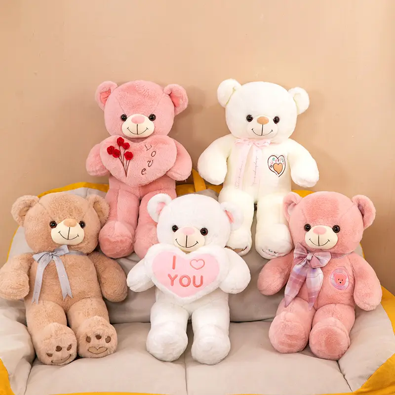 Jouets en peluche ours en peluche poupée en peluche mignon spectacle ours en peluche saint valentin cadeau cadeau d'anniversaire