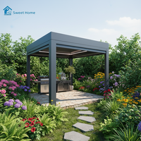 Pergola rétractable en aluminium Sweet Home, de haute qualité, installation facile, abri motorisé imperméable pour jardin, piscine, terrasse