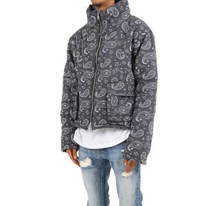 Vestes matelassées en duvet personnalisables pour hommes, style bandana, motif cachemire, vente en gros - Product Image 2