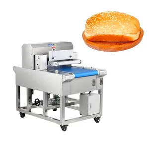 Adjustable Professional Hamburger Slicing Machine Hamburger Bread Slicer For Sale